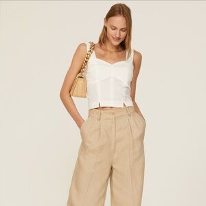 White Sleeveless Top